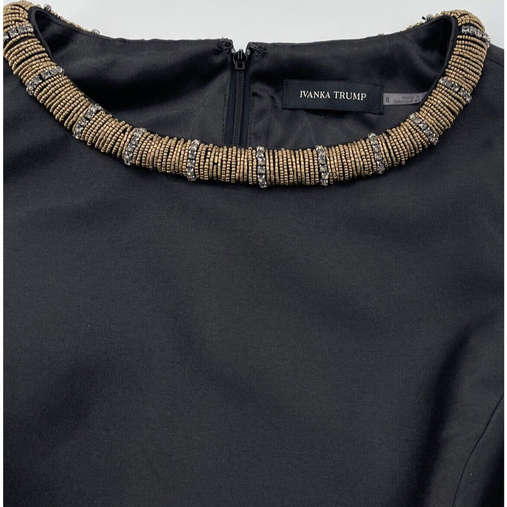 Ivanka Trump Sleeveless Dress‎ Womens 8 Metallic Multicolor Bling - Picture 2 of 8